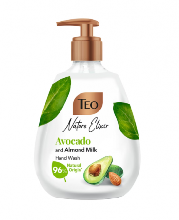 Sapunuri - Sapun lichid TEO, Avocado & Almond Milk, 300 ml
