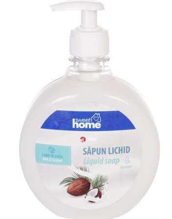Sapunuri - Sapun lichid Sweet Home 500ml (Lapte & Cocos) - SH 7608