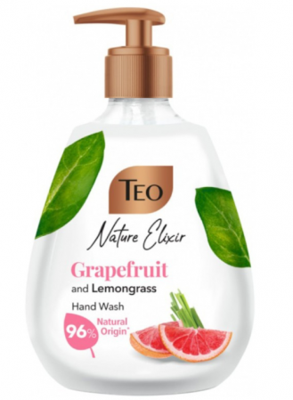 Sapunuri - Sapun lichid TEO, Pink Grapefruit & Lemongrass, 300 ml