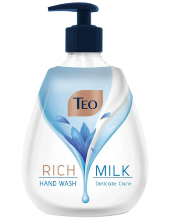 Sapunuri - Sapun lichid TEO, Rich Milk Delicate Care, 400 ml