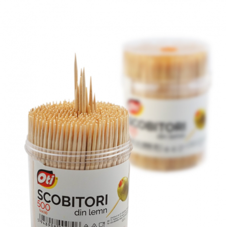 Articole pentru servire - Scobitori OTI in tub de plastic, 500 buc./tub