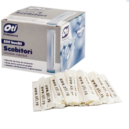 Articole pentru servire - Scobitori din lemn de mesteacan, ambalate individual, 500 buc./cutie