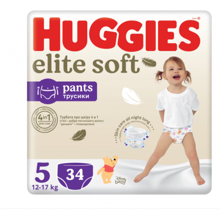 Scutece chilotel Huggies Elite Soft Pants 5, 12-17 kg, 34 buc [1]
