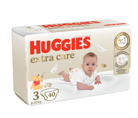 Scutece Huggies Extra Care 3 Jumbo, 6-10 kg, 40 buc [1]