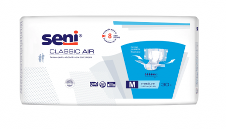 Produse incontinenta - Scutece pentru adulti Seni Classic Air Medium, 30 buc