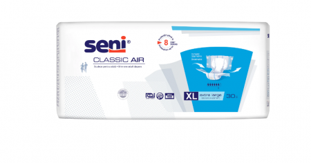 Scutece pentru adulti Seni Classic Air Extra Large, 30 buc [0]
