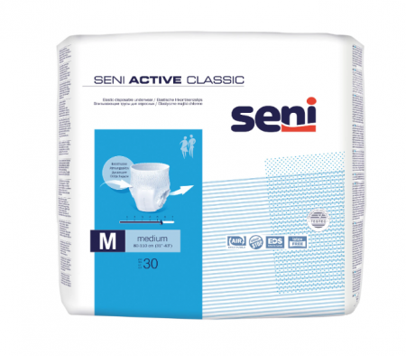 Produse incontinenta - Scutece pentru adulti Classic Medium, 30 bucati, Seni