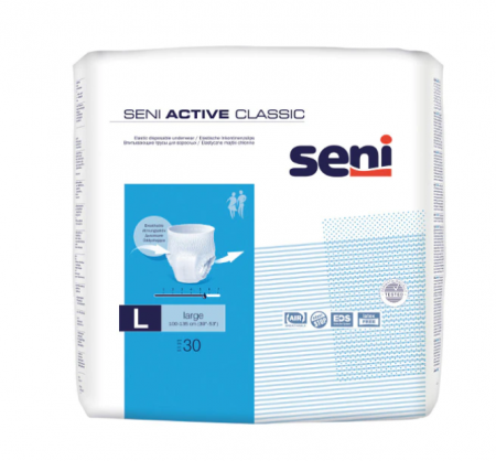Scutece pentru adulti tip chilot Seni Active Classic, L, 30 buc [0]