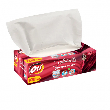 Servetele faciale OTI Satinatto, 3 straturi, 100 buc./cutie [2]