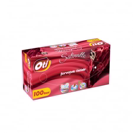 Servetele faciale OTI Satinatto, 3 straturi, 100 buc./cutie [1]