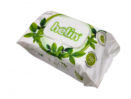 Consumabile de hartie - Servetele umede cu capac, Helin, diverse arome, 100buc/pachet