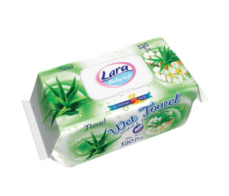 Servetele umede - Servetele umede Lara, Aloe vera, 120 buc - 90021367