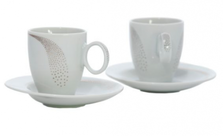 Cani si cesti - Serviciu cafea portelan,Future Platinum, 125 ml - VAC 125