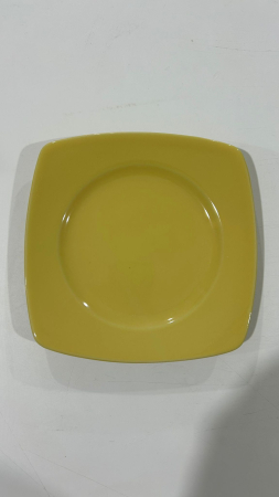 Serviciu de masa complet 30 piese, pentru 6 persoane, Portelan, Design Modern Galben, Farfurii Intinse, Adanci, Desert si Set Cesti cu Farfuriute [5]