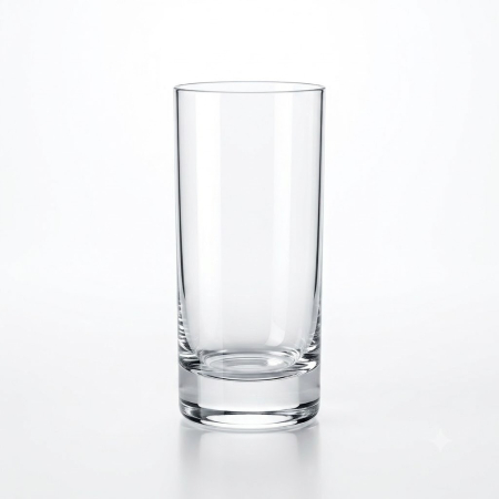 Vesela unica folosinta - Set 15 pahare pentru apă, suc și cocktail, din sticlă transparentă, 400 ml/pahar, design cilindric, reutilizabile