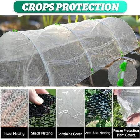 Set arcuri suport pentru solar gradina, Garden Greenhouse Hoops, tunel plante, structura mini sera [4]