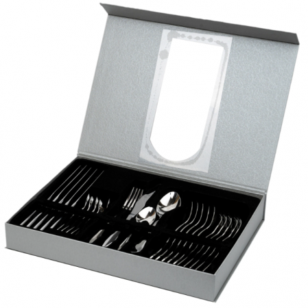 Set 24 tacamuri, stainless stell, pentru 6 persoane, RAWI 24C, crom [4]