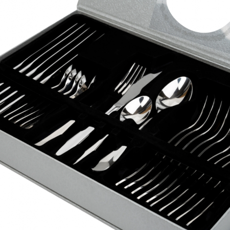 Set 24 tacamuri, stainless stell, pentru 6 persoane, RAWI 24C, crom [5]