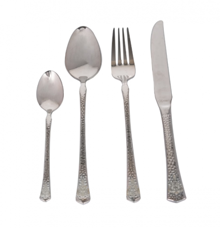 Set 24 tacamuri cu model, stainless stell, pentru 6 persoane, RAWI-24MF [4]