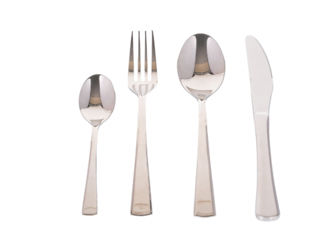 Set 24 tacamuri cu model, stainless stell, pentru 6 persoane, RAWI-24M3 [4]