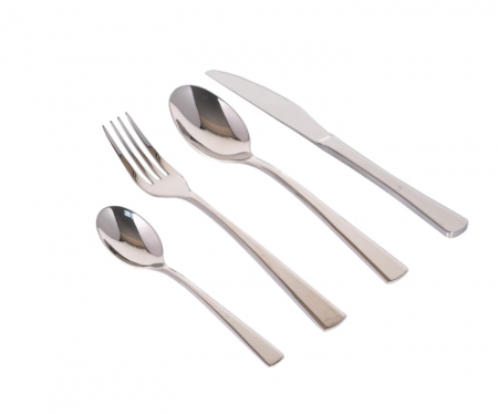 Set 24 tacamuri cu model, stainless stell, pentru 6 persoane, RAWI-24M3 [2]