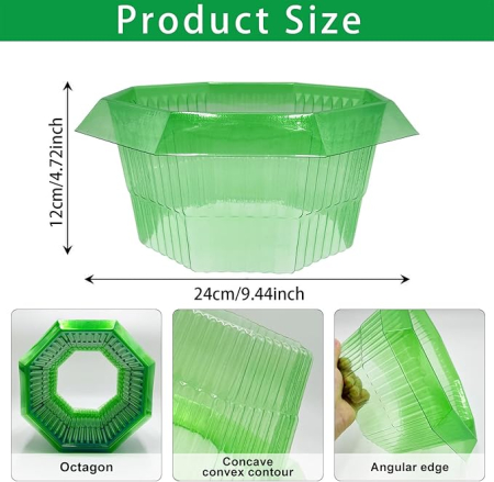 Set 20 inele protectie melci Sunshine Smile, coliere plastic pentru plante de gradina [1]