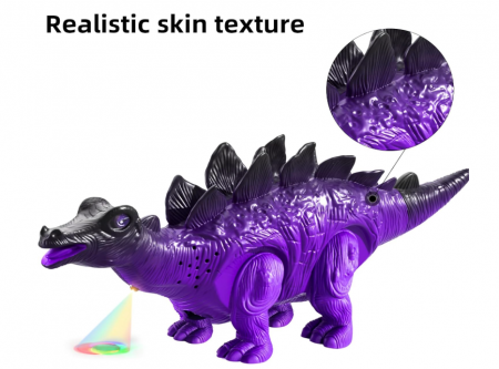 Set 3 dinozauri electrici – mers, sunet, lumină LED (Brachiosaurus, Stegosaurus, T‑Rex) [5]