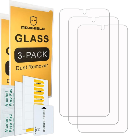 Folie sticla securizata Mr.Shield pentru Samsung Galaxy A35 5G – 3 bucăți, sticlă japoneză 9H, rezistentă la zgârieturi și șocuri [1]