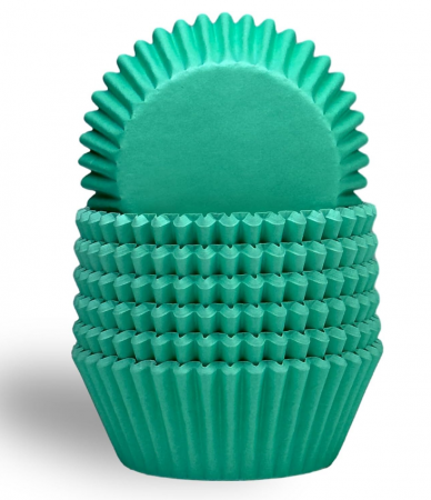 Tavi copt - Set 300 Forme pentru Brioșe și Cupcakes, Hârtie Alimentară, verde, Rezistente la Căldură