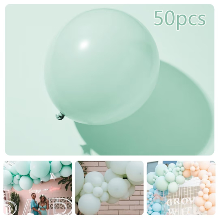 Set 50 Baloane Latex Albastre, 30 cm, compatibile Heliu si Aer, ideale pentru Ghirlanda Baloane, Aniversare, Botez, Nunta si Petreceri [1]