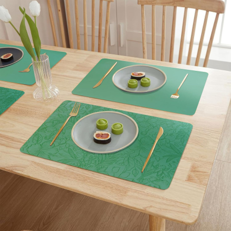 Set 4 fete de masa 30×45 cm, poliester anti-șifonare, design modern, lavabile, protecție masa ideală pentru uz zilnic & petreceri [2]