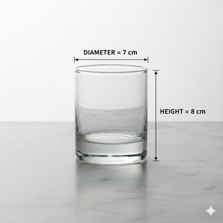 Set 12 pahare din sticlă transparentă, 150 ml, Ø 7 cm, H 8 cm, bază groasă, pentru apă, suc, whisky, uz casnic & HoReCa [2]