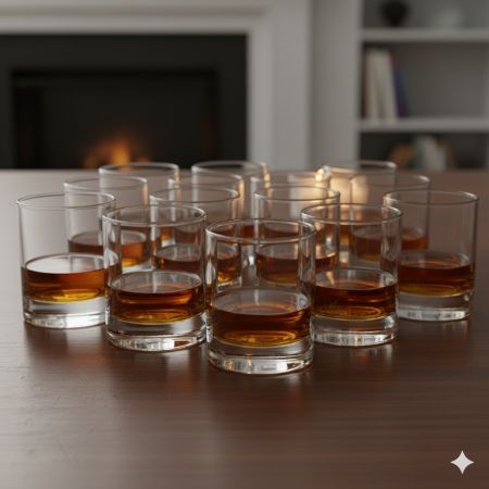 Set 12 pahare din sticlă transparentă, 150 ml, Ø 7 cm, H 8 cm, bază groasă, pentru apă, suc, whisky, uz casnic & HoReCa [4]