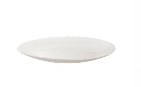 Farfurie opal valurita, 26 cm, Alb, Oti [1]