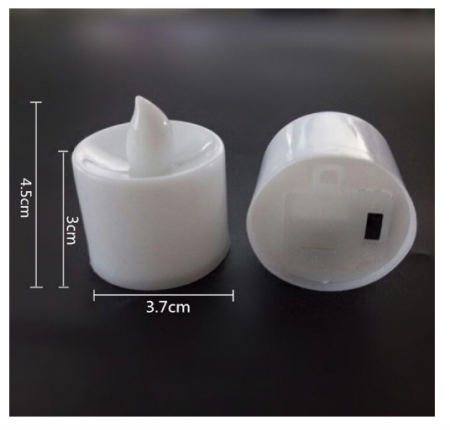 Set lumânări LED fără flacără – galbene, efect realist, funcționare cu baterii [5]