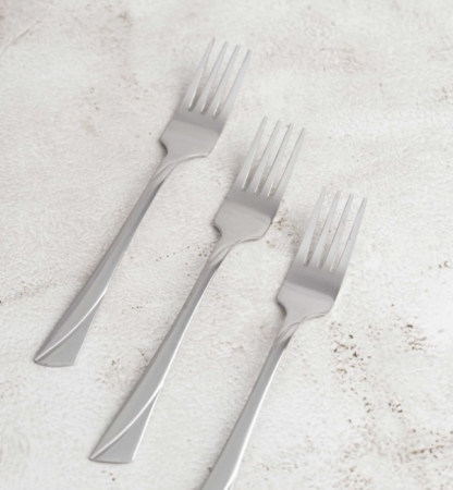 Tacamuri si seturi - Set 6 piese furculite, otel inoxidabil, lucios, argintiu