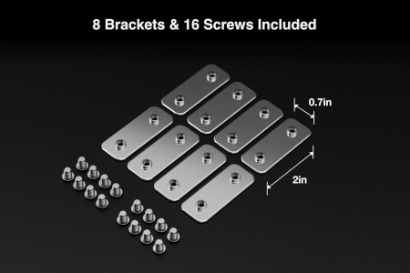 Set 8 console F2 GuineaLoft, 2 gaure, cu 16 suruburi, accesorii exclusive pentru custi [6]
