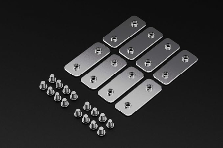 Birotica - Set 8 console F2 GuineaLoft, 2 gaure, cu 16 suruburi, accesorii exclusive pentru custi
