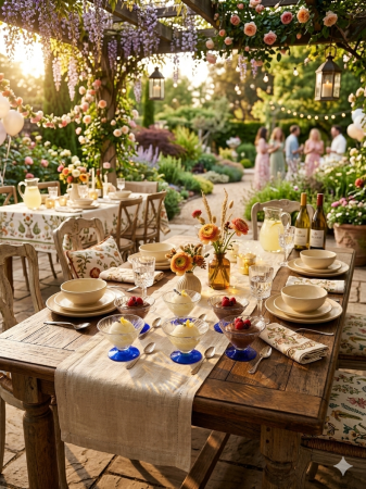 Set 6 cupe inghetata din sticla, 8 cm inaltime, 12 cm diametru, picior albastru, desert, inghetata, fructe, transparent [3]