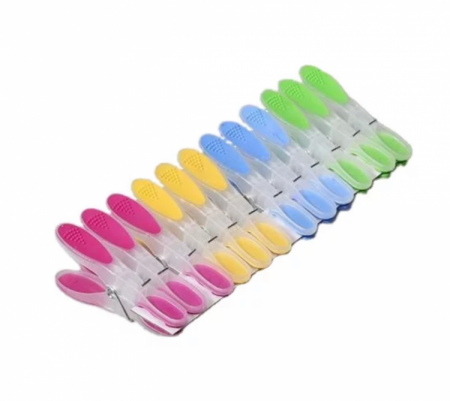 Set carlige de rufe silicon 12/Set, Wei, multicolor [0]