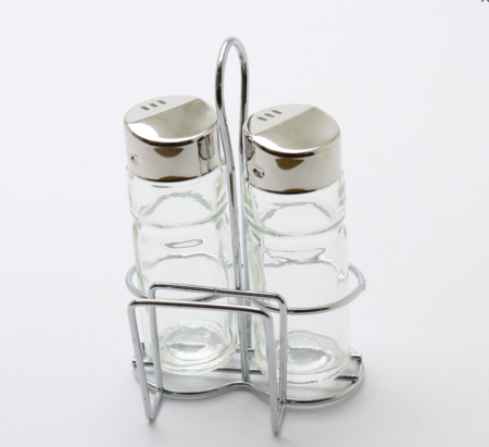 Set condimente, 4 piese, suport inox [1]