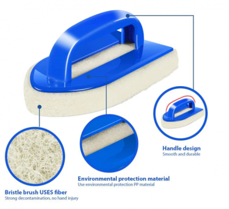 Perie MASTERTOP cu Mâner Lung din Aluminiu, Ideală pentru Curățarea piscinelor, Podelelor și Plăcilor Ceramice [4]