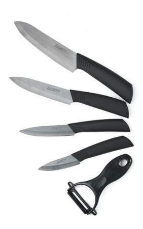 Set de 5 cutite de bucatarie Heinner HR-FGS506B, ceramica neagra [2]