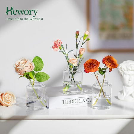 Set de 6 mini vaze mici din sticlă Ddecorative Vintage [3]