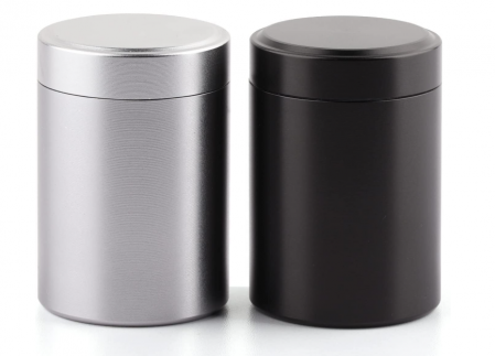 Lichidare Stoc - Set de 2 recipiente aluminiu etanș 50 ml – portabil, rezistent la apă și miros, pentru condimente, cafea, ceai