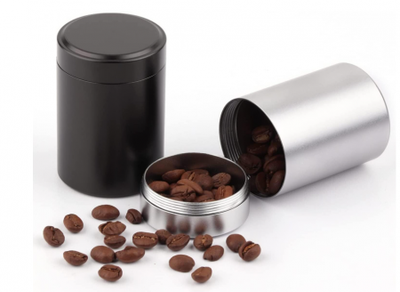Set de 2 recipiente aluminiu etanș 50 ml – portabil, rezistent la apă și miros, pentru condimente, cafea, ceai [2]