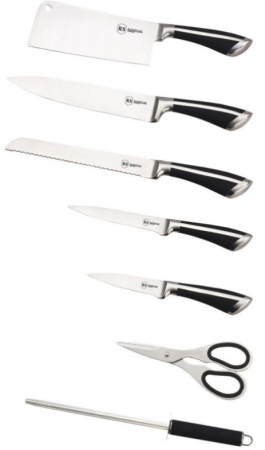 Set de cutite din inox turnat Bohmann, 8 piese, negru argintiu [1]