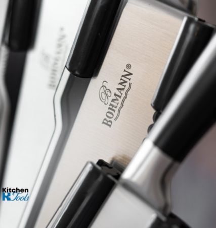 Set de cutite din inox turnat Bohmann, 8 piese, argintiu mat [2]