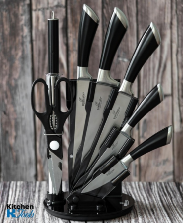 Set de cutite din inox turnat Bohmann, 8 piese, argintiu mat [4]