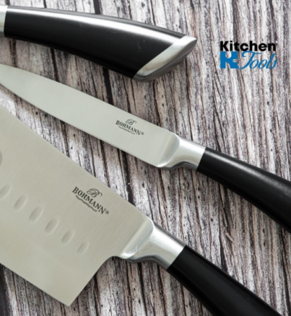 Set de cutite din inox turnat Bohmann, 8 piese, argintiu mat [1]